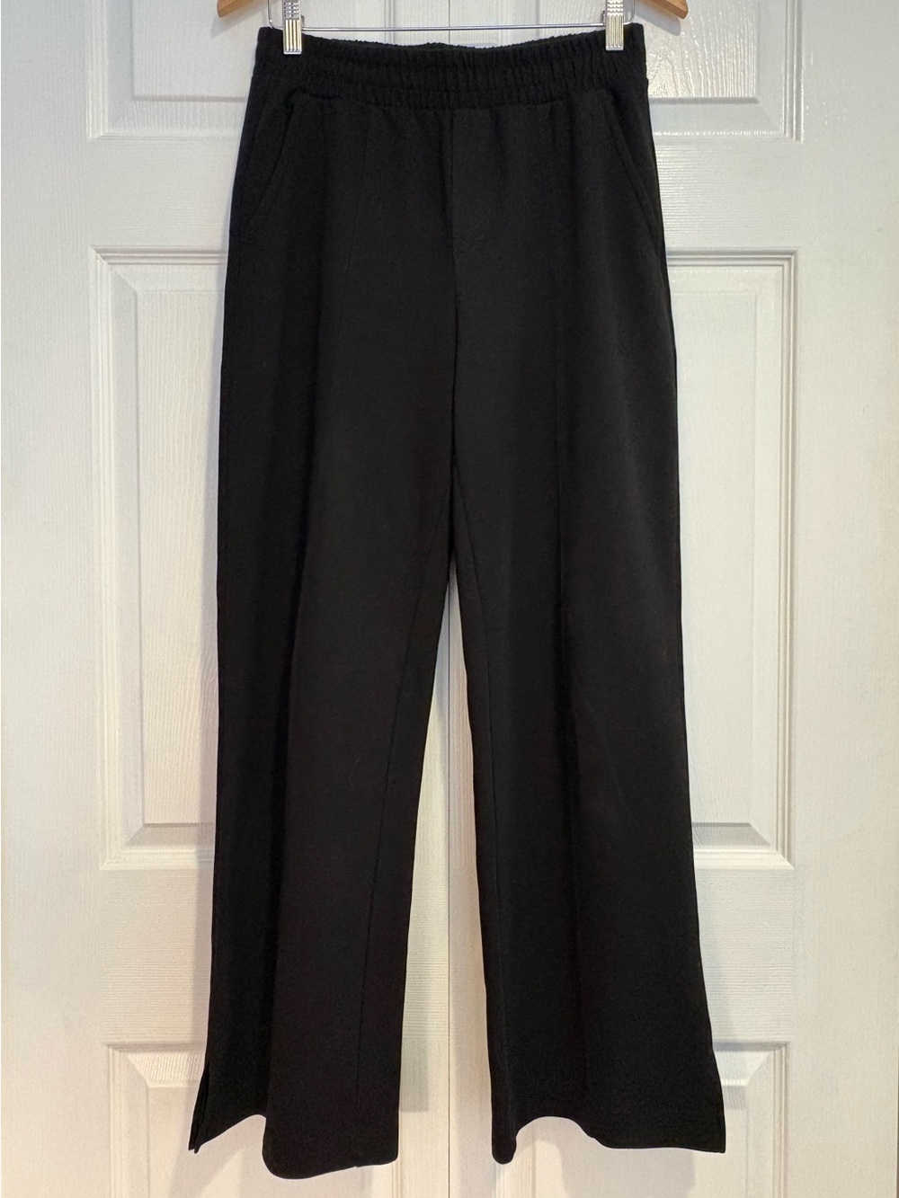 Old Navy Black High-Rise Wide-Leg Pull-On Pants, Size M